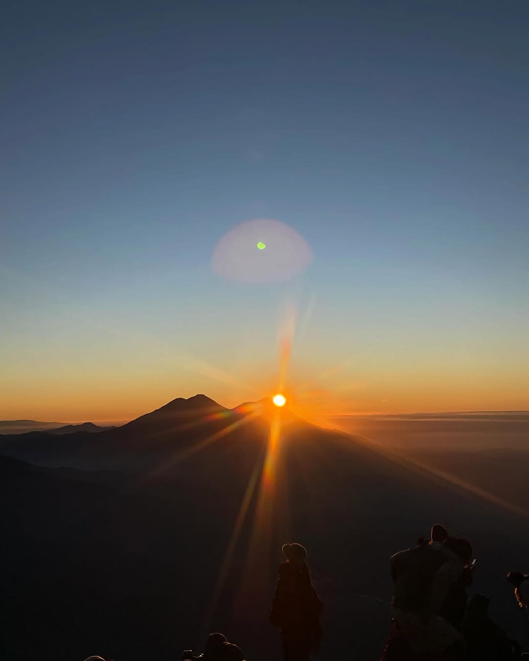Vista panorámica de volcanes de Guatemala