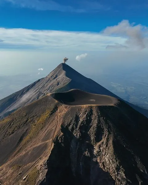 Panoramic view of Guatemala's volcanoes